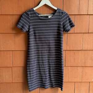 Navy Blue/White Striped Short Vila Dress Size XS